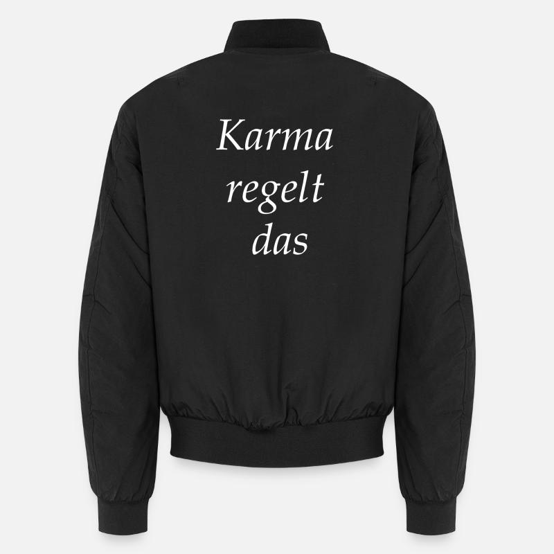 Le karma régule cela - Bomber unisexe - noir
