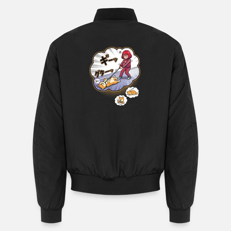 Wütende Halterin vs Schlafender Hund - Unisex Bomberjacke - Schwarz