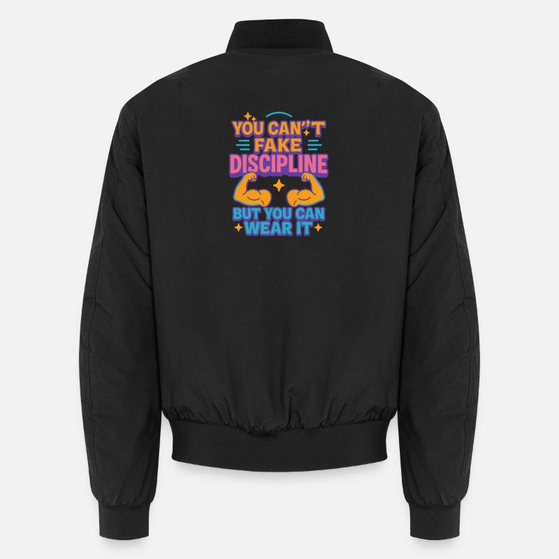 Discipline que vous pouvez porter, forme motivationnelle Bomber unisexe