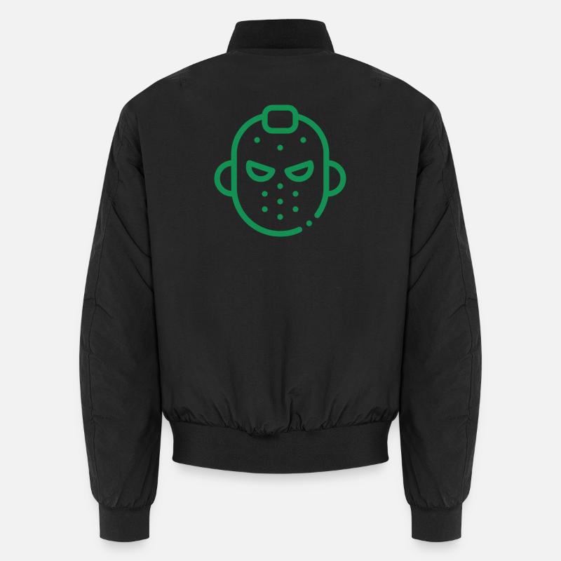 Maskikon Eishockey - Unisex Bomberjacke - Schwarz