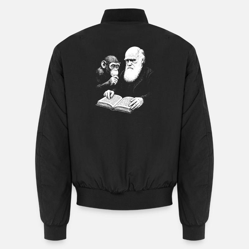 Charles Darwin étudie avec Monkey Bomber unisexe