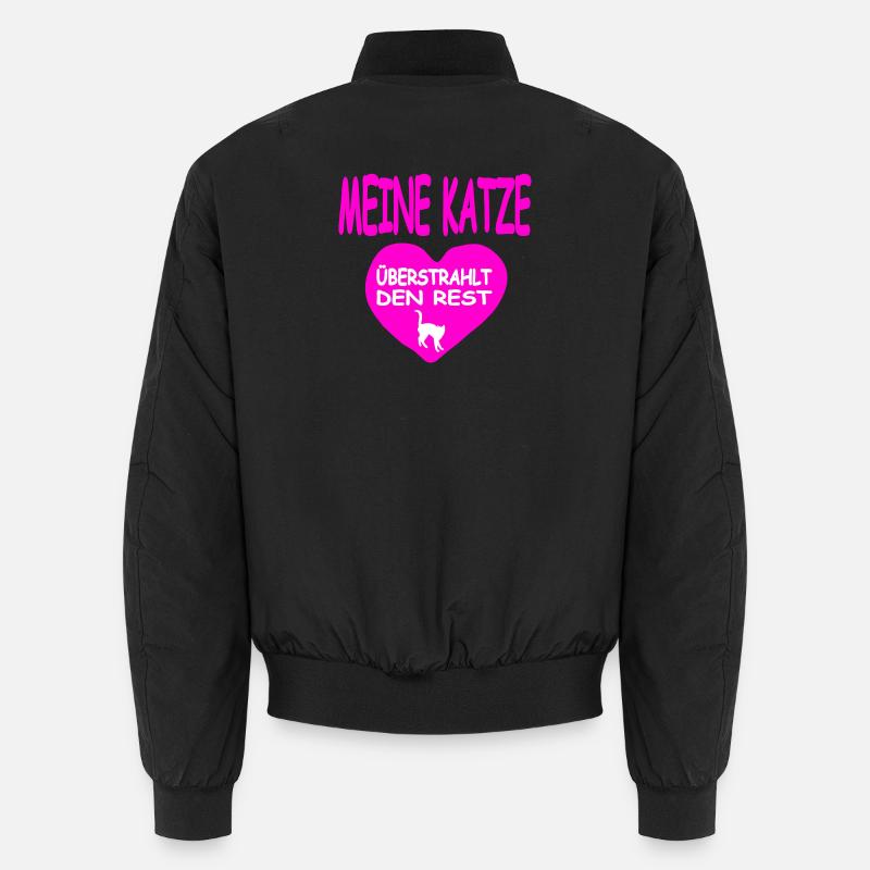 feline - Unisex Bomber Jacket - black