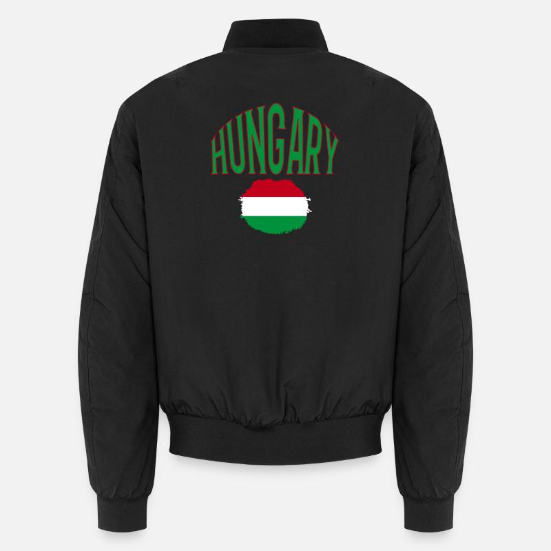 Hungary - Unisex Bomberjacke - Schwarz