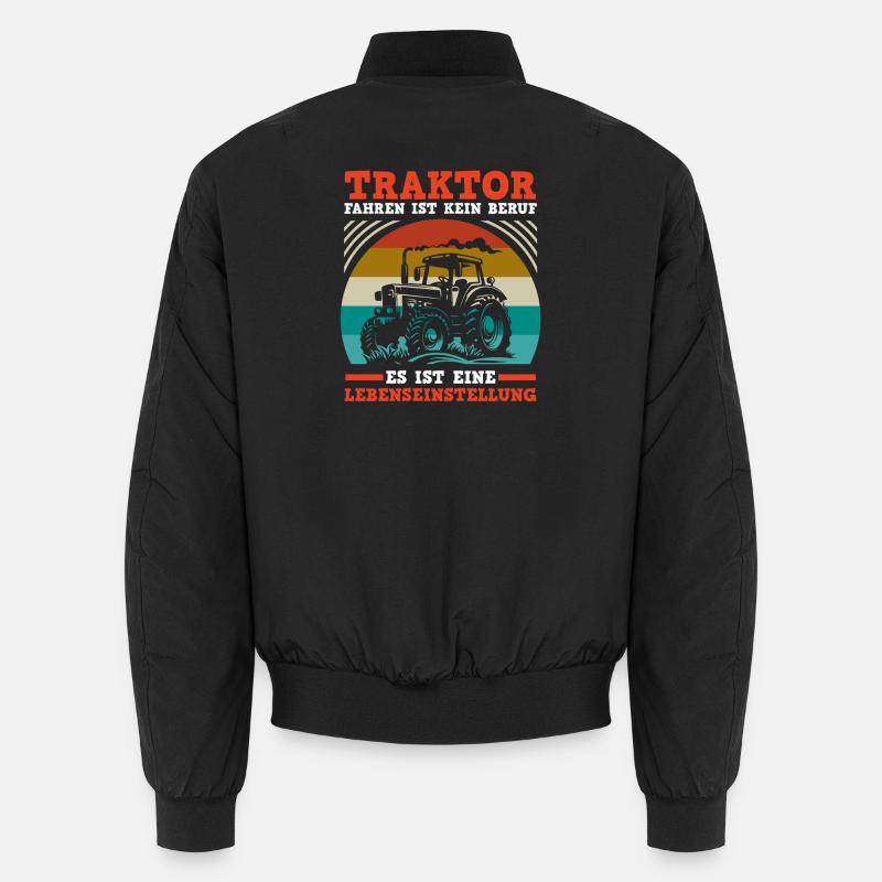 Trecker Landwirt Bauer Traktorfahrer Traktor Unisex Bomberjacke