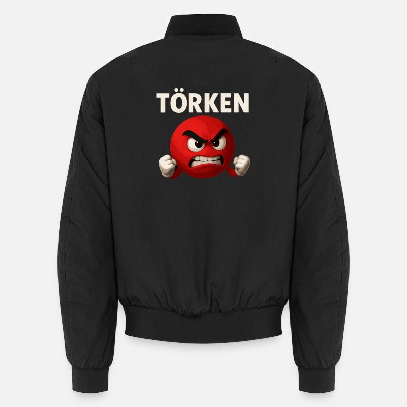 Drôle Dire Törken Dessin animé Drôle Dinde Mème Bomber unisexe