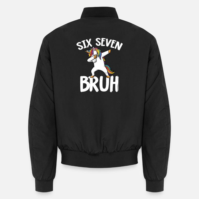 Tappage de la Licorne Six Seven avec Rainbow Bomber unisexe