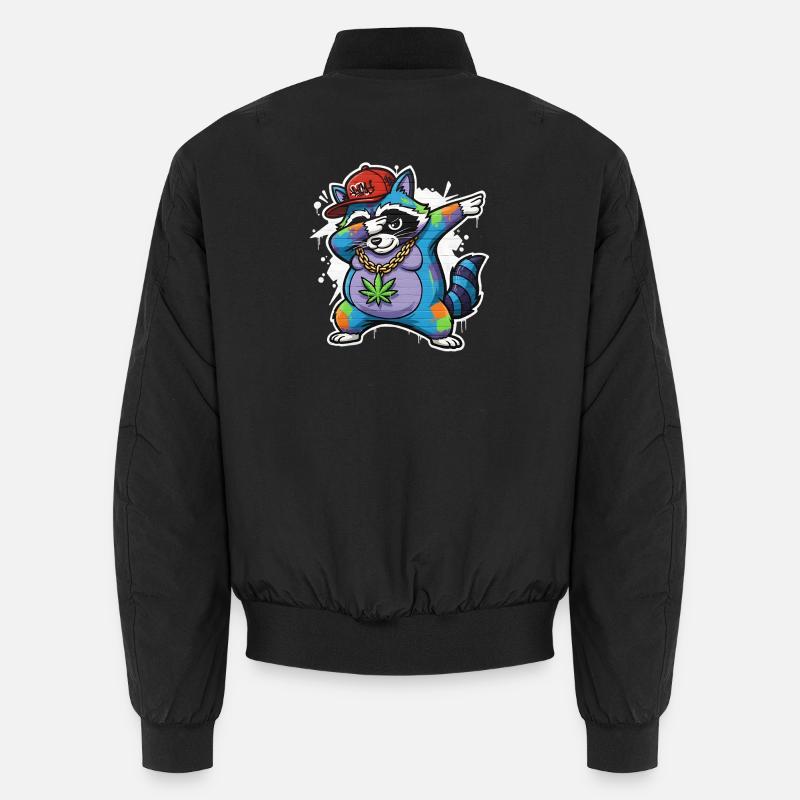 Hip-hop style graffiti de raton laveur Bomber unisexe