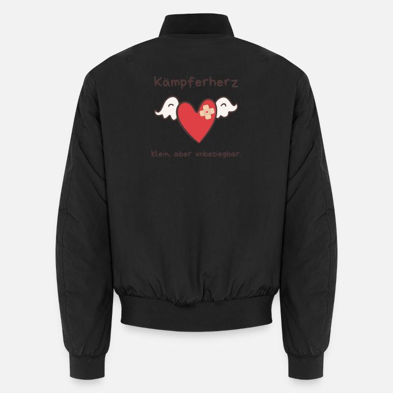 Cœur de combattant – Petit mais invincible design Bomber unisexe