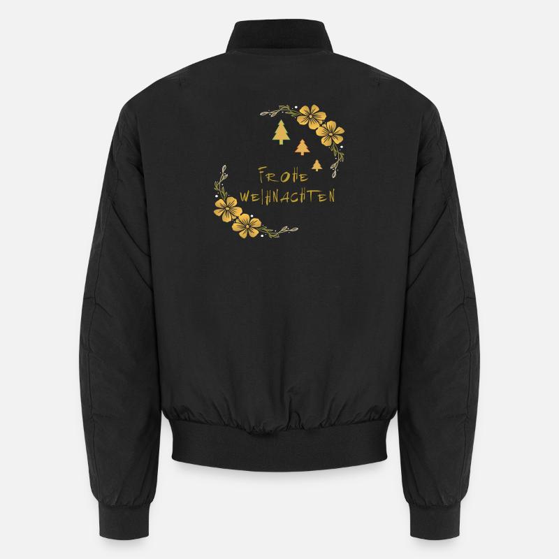 Frohe Weihnachten Unisex Bomberjacke
