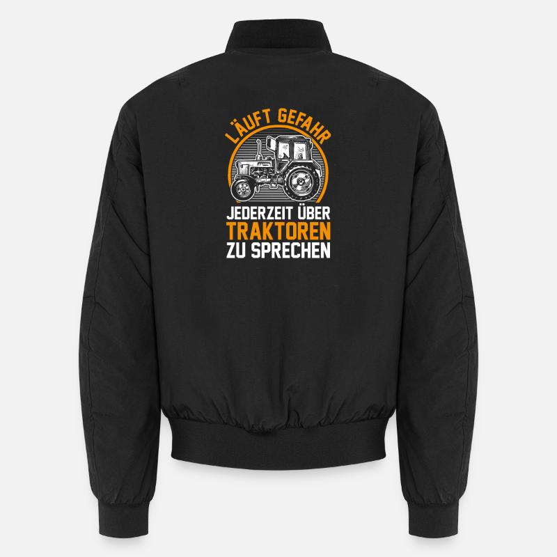 Trecker Landwirt Bauer Traktorfahrer Traktor Unisex Bomberjacke