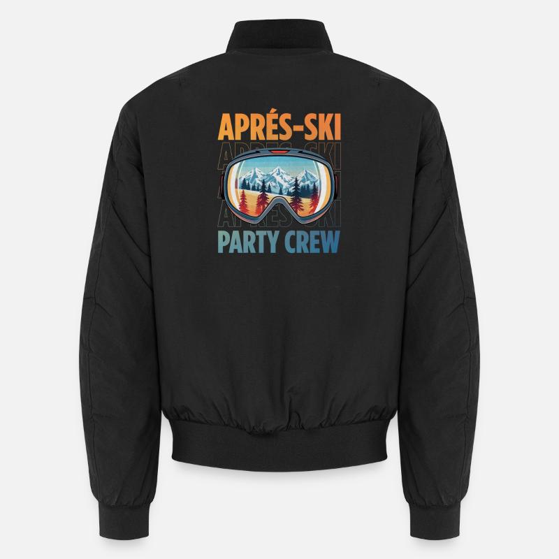 Apres Ski Party Crew Spruch - Unisex Bomberjacke - Schwarz