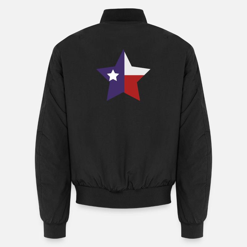 Drapeau de l’Étoile du Texas - Bomber unisexe - noir