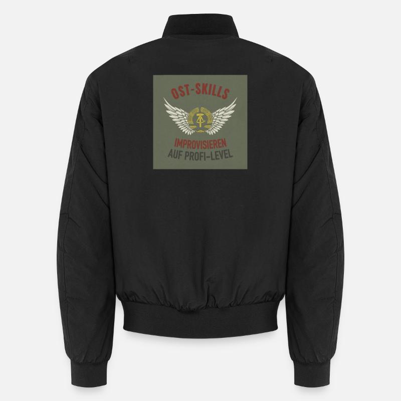 Ost-Skills – Improvisieren wie ein Profi - Unisex Bomberjacke - Schwarz