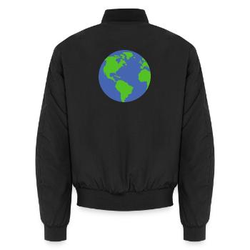 Planète Terre - Bomber unisexe - noir - Dos - AI Model Male 185 light (185cm)