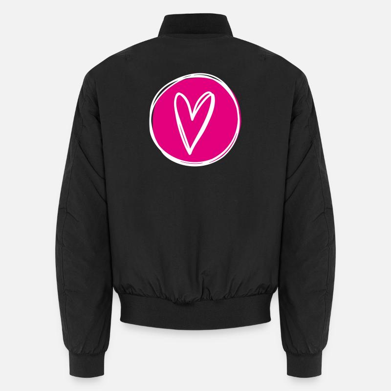Herz Unisex Bomberjacke