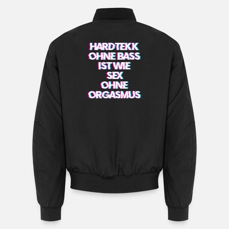 Hardtekk Tekk - Unisex Bomberjacke - Schwarz