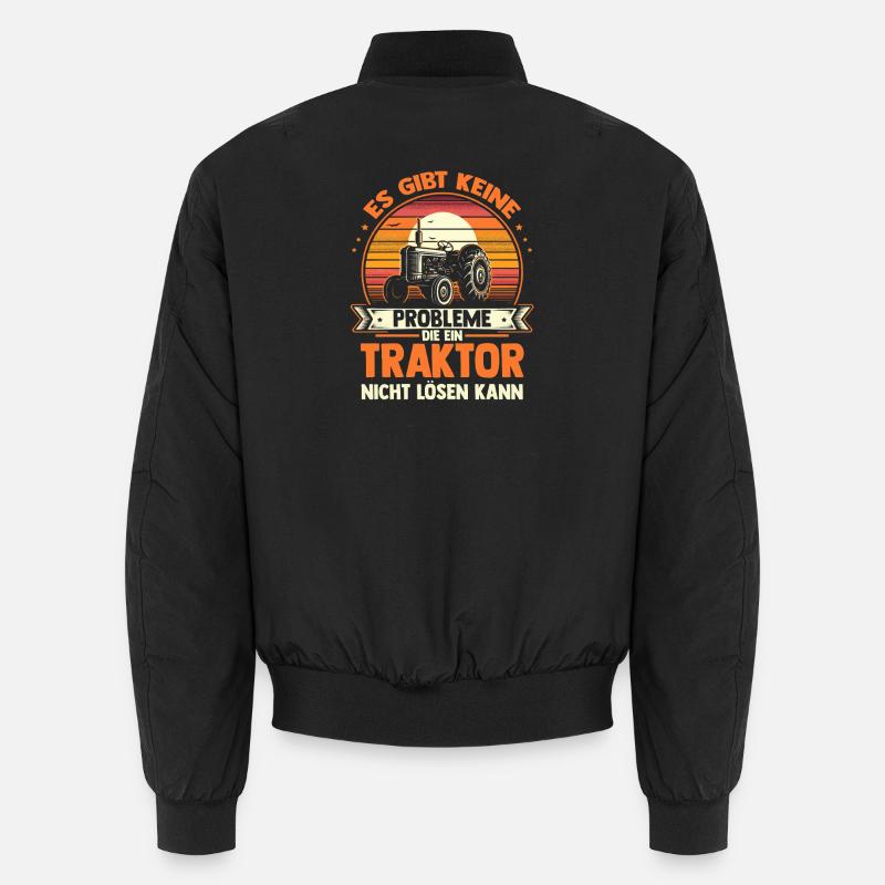 Trecker Landwirt Bauer Traktorfahrer Traktor Unisex Bomberjacke
