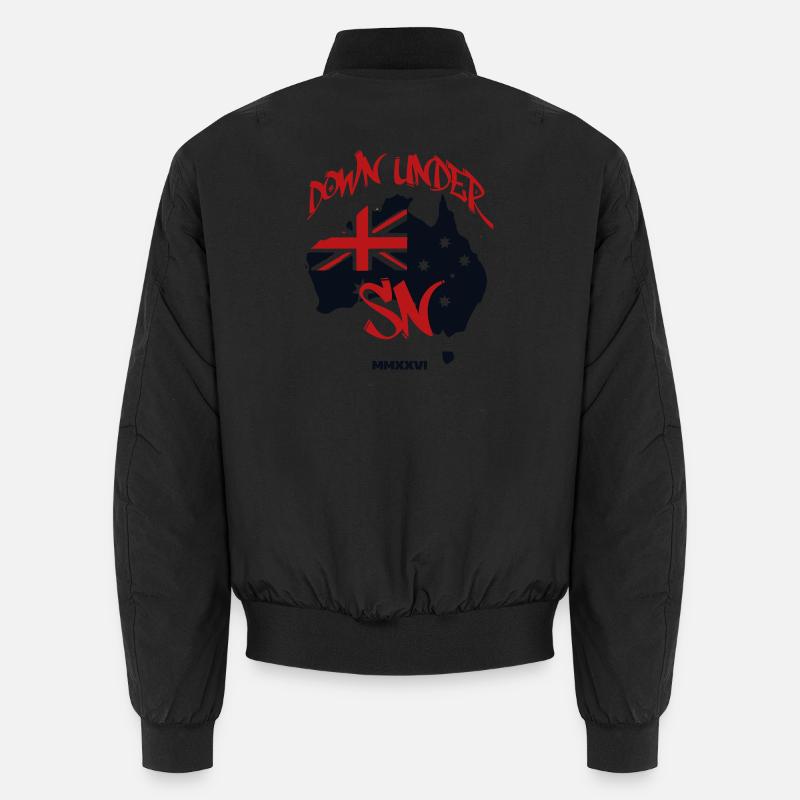 Logo Australie - Bomber unisexe - noir