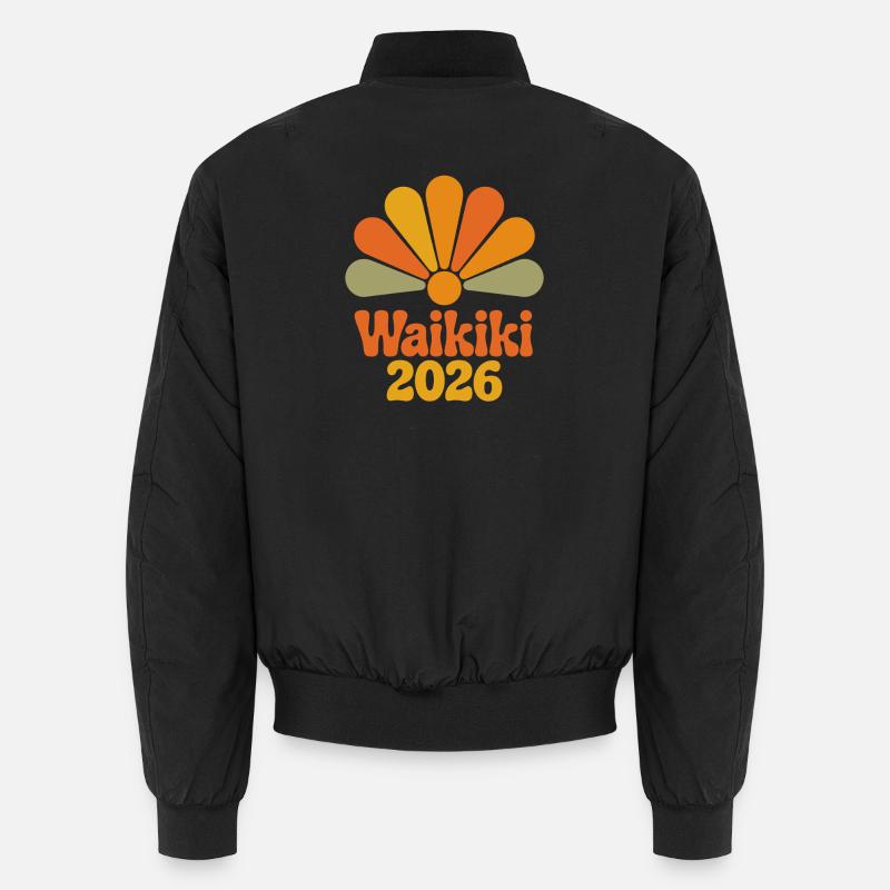 Waikiki 2026 Retro Bloom - Unisex Bomber Jacket - black