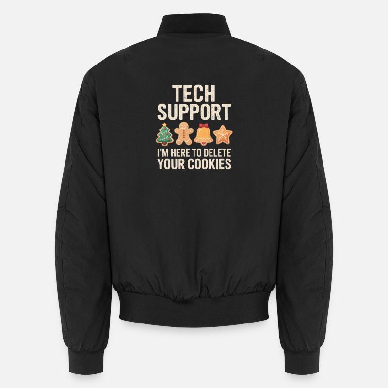 Technische Unterstützung Kekse Witz Tee Unisex Bomberjacke