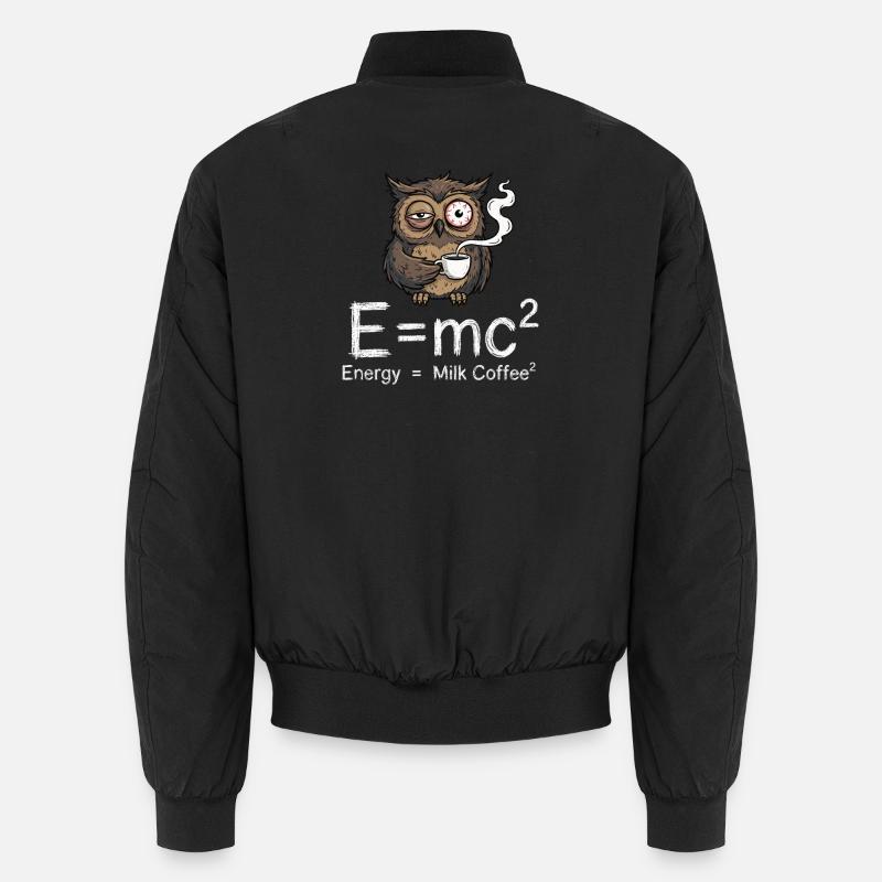 E=mc²: Die wahre Kaffee-Formel - Unisex Bomberjacke - Schwarz