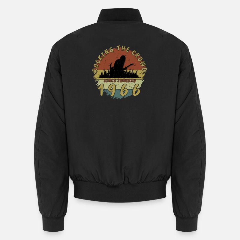 60. Geburtstag Rocking the crowd GIT 01/1966 Unisex Bomberjacke