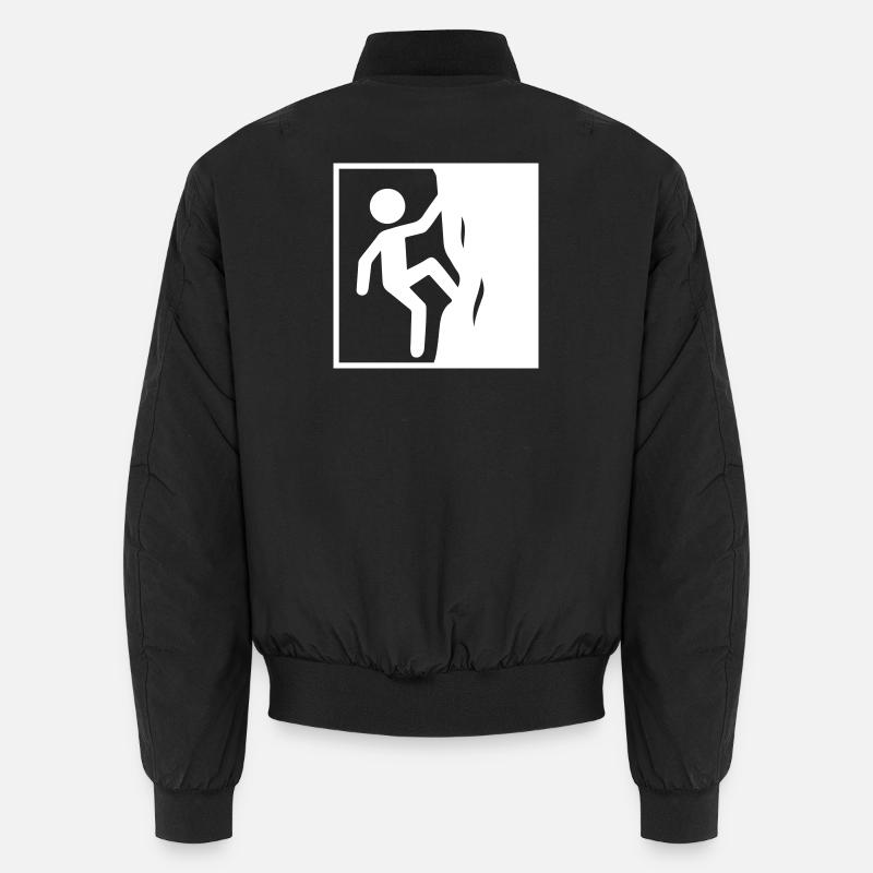 Climbing Symbol Sport - Unisex Bomber Jacket - black