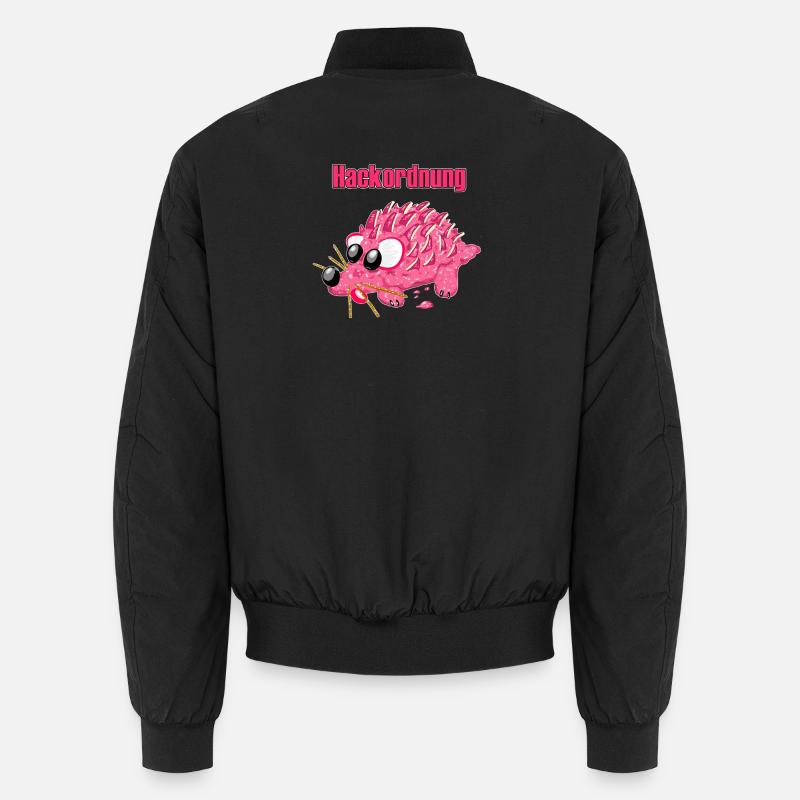 Mettigel Cartoon – Funny pecking order Unisex Bomber Jacket