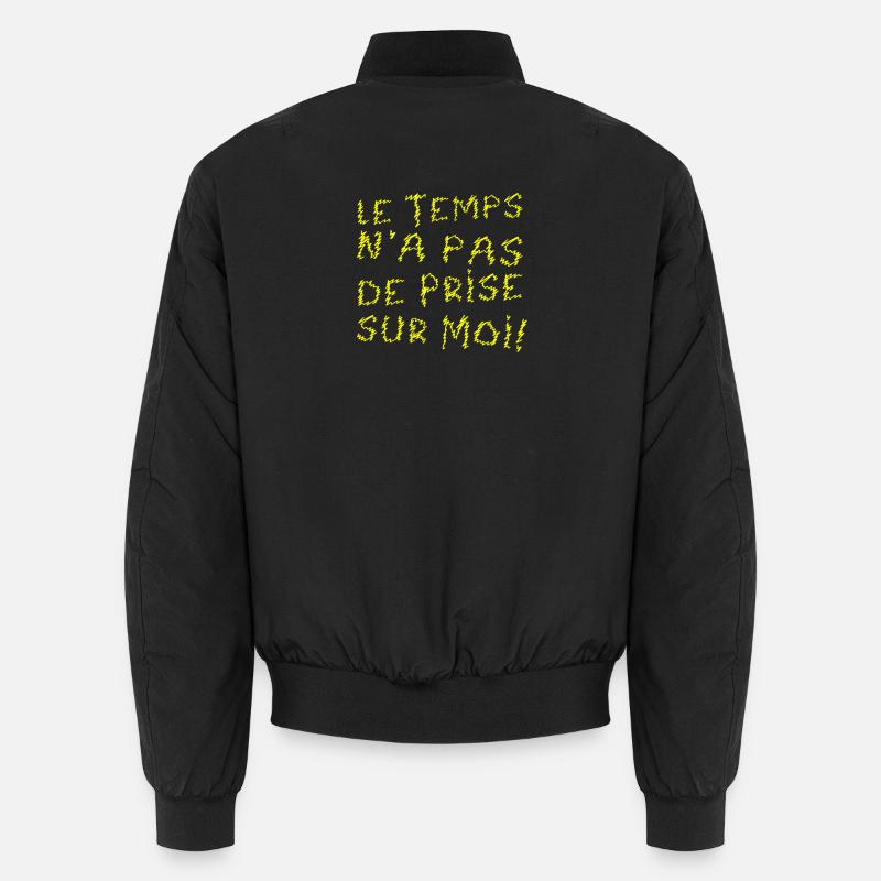 DIE ZEIT HÄLT MICH NICHT EIN! (Geburtstag) Unisex Bomberjacke