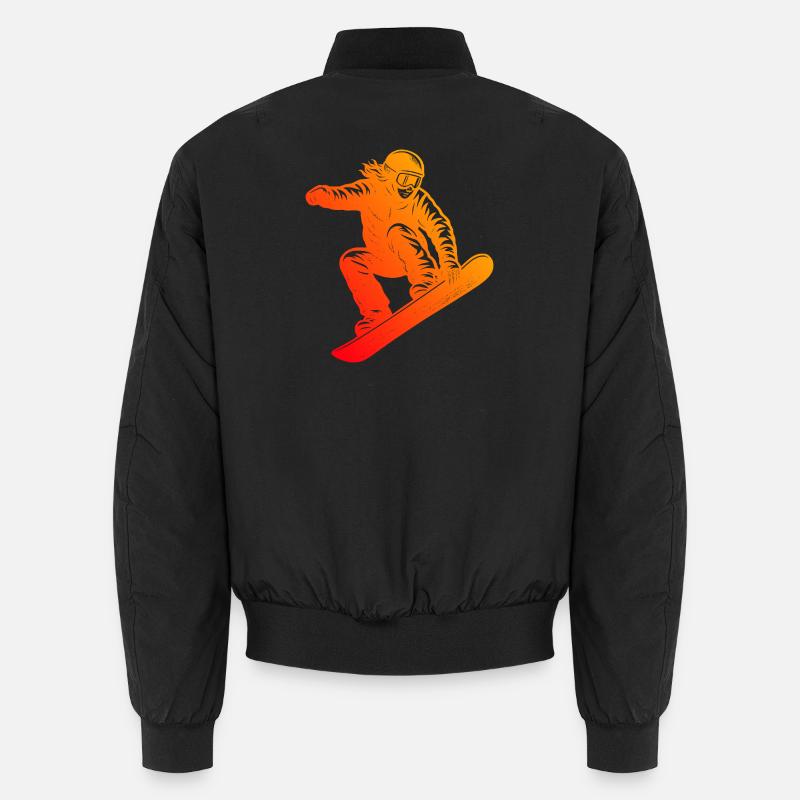 Einfach Snowboard zeitloses Design Unisex Bomberjacke