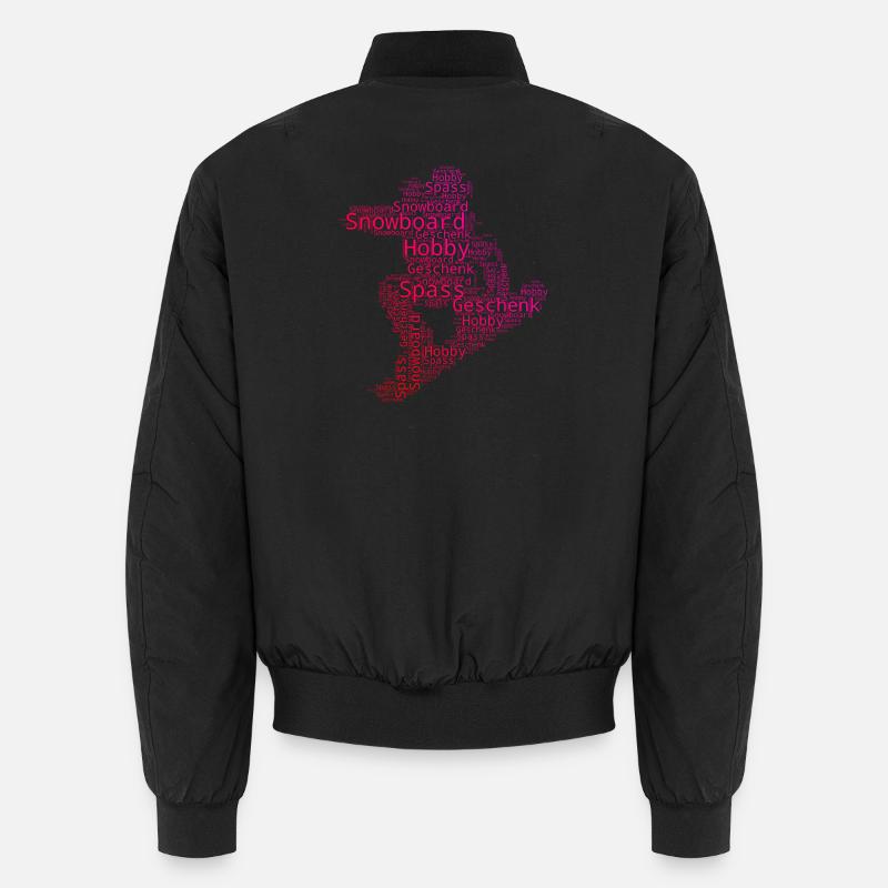 Direkte Snowboard Aussage - Unisex Bomberjacke - Schwarz