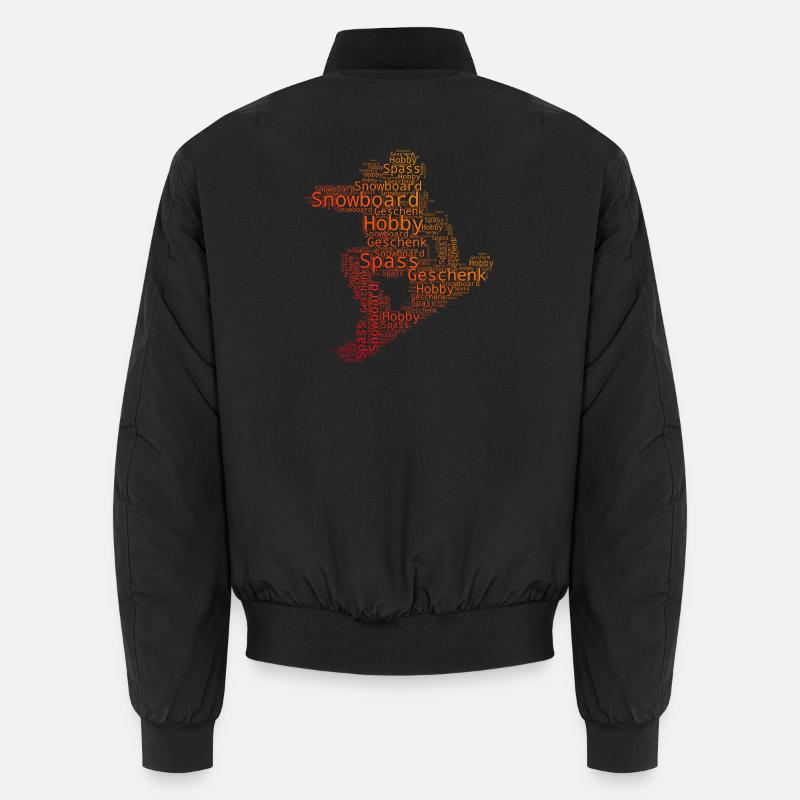 Klare Snowboard Botschaft Unisex Bomberjacke