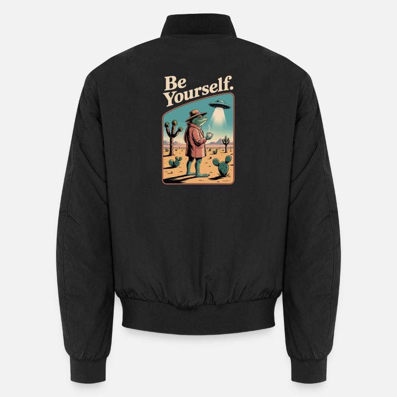 Sei du selbst, cooler Kröte. Unisex Bomberjacke