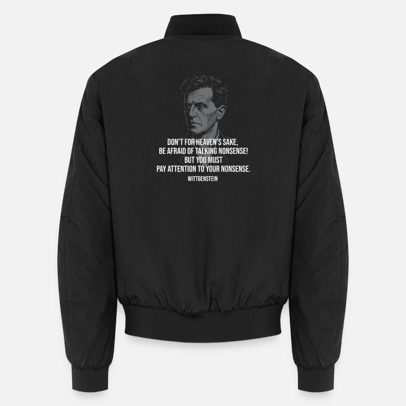 Citation absurde de Wittgenstein Bomber unisexe