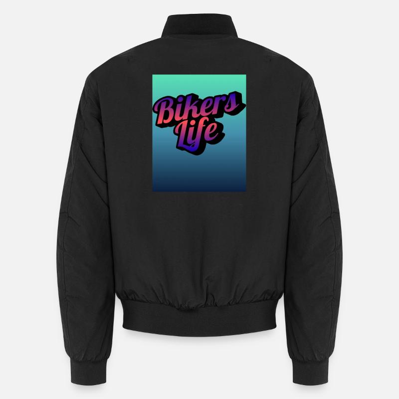 Biker Lebensgradient Unisex Bomberjacke