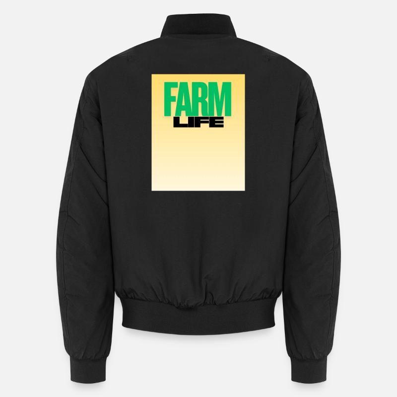 Vie à la ferme Typographie audacieuse Bomber unisexe