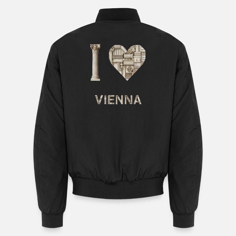Vienna – Monumental Architecture - Unisex Bomber Jacket - black