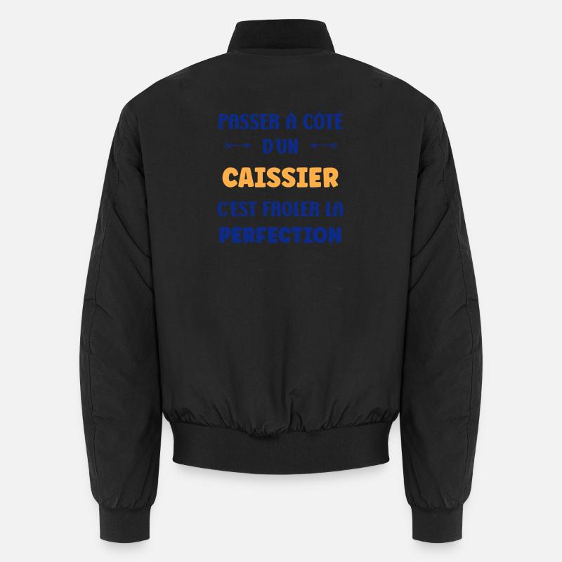 An der Kasse fast perfektioniert - Unisex Bomberjacke - Schwarz