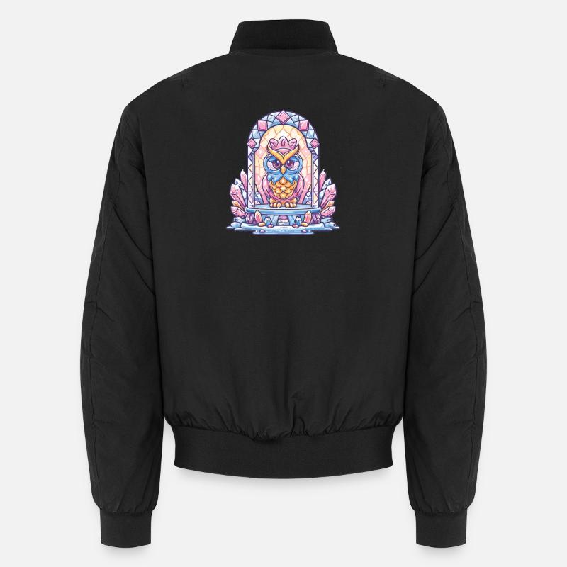 Kristall-Eulenthron Unisex Bomberjacke