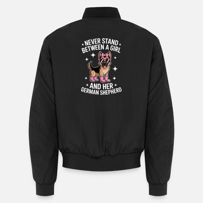 Deutscher Schäferhund Sprüche Schäferhund Geschenk Unisex Bomberjacke
