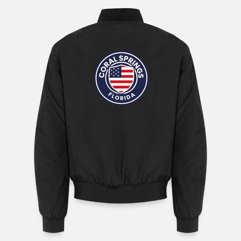 Blason du drapeau de Coral Springs Bomber unisexe