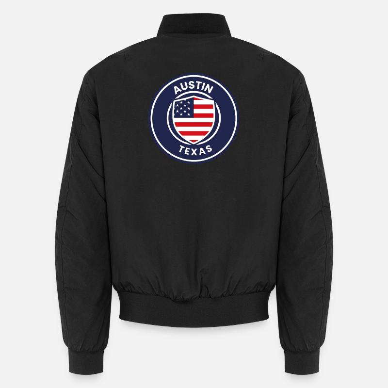 Bouclier Austin Texas - Bomber unisexe - noir