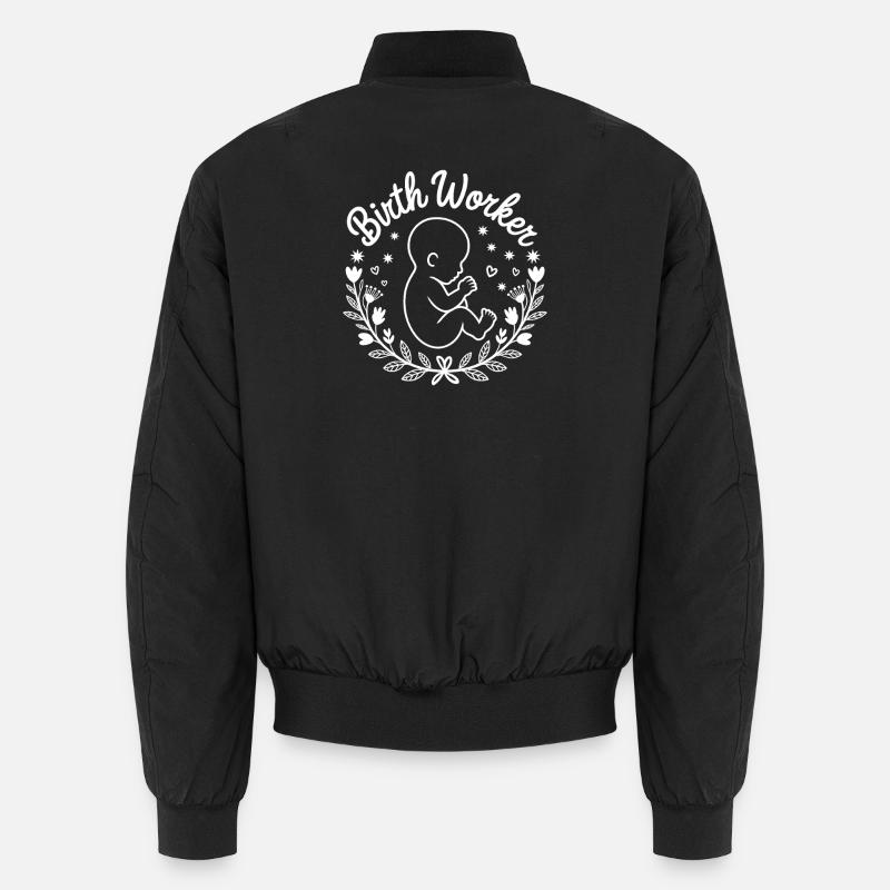 Emblème du bébé obstétricien Bomber unisexe