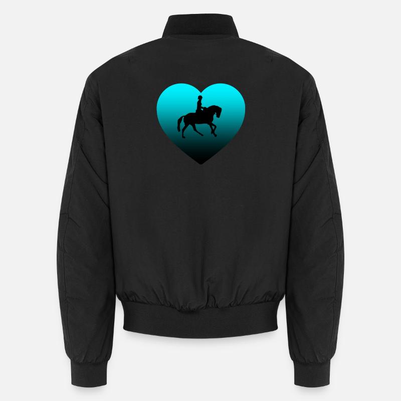 Chevaux - Bomber unisexe - noir