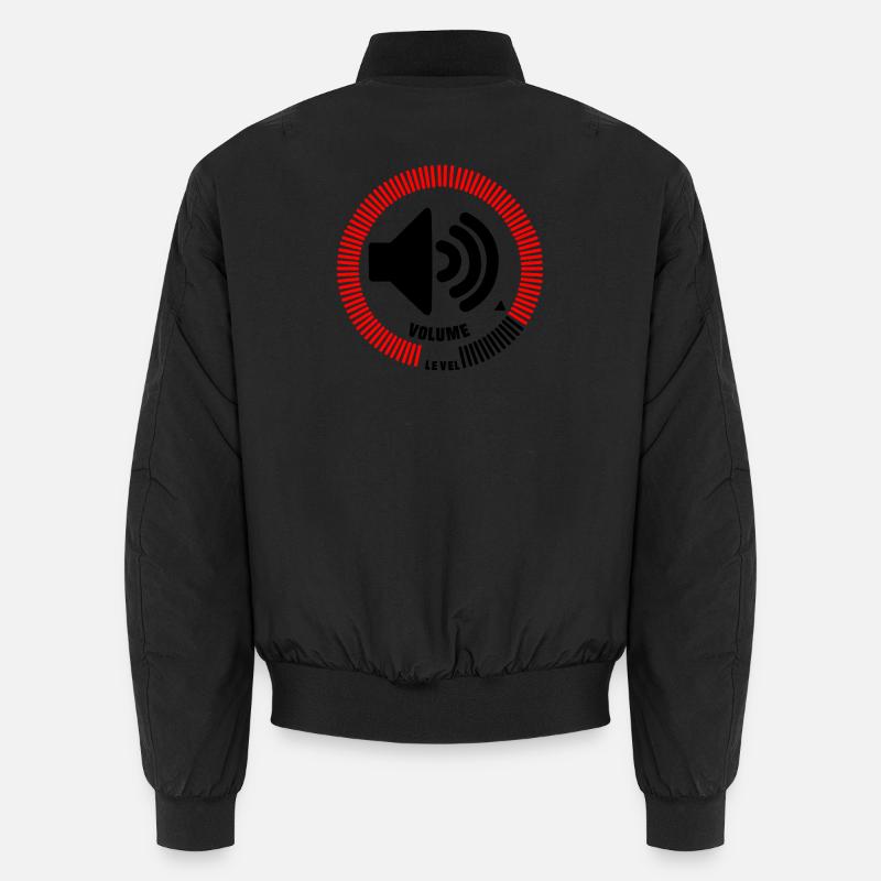 Lautstärkepegel - Unisex Bomberjacke - Schwarz