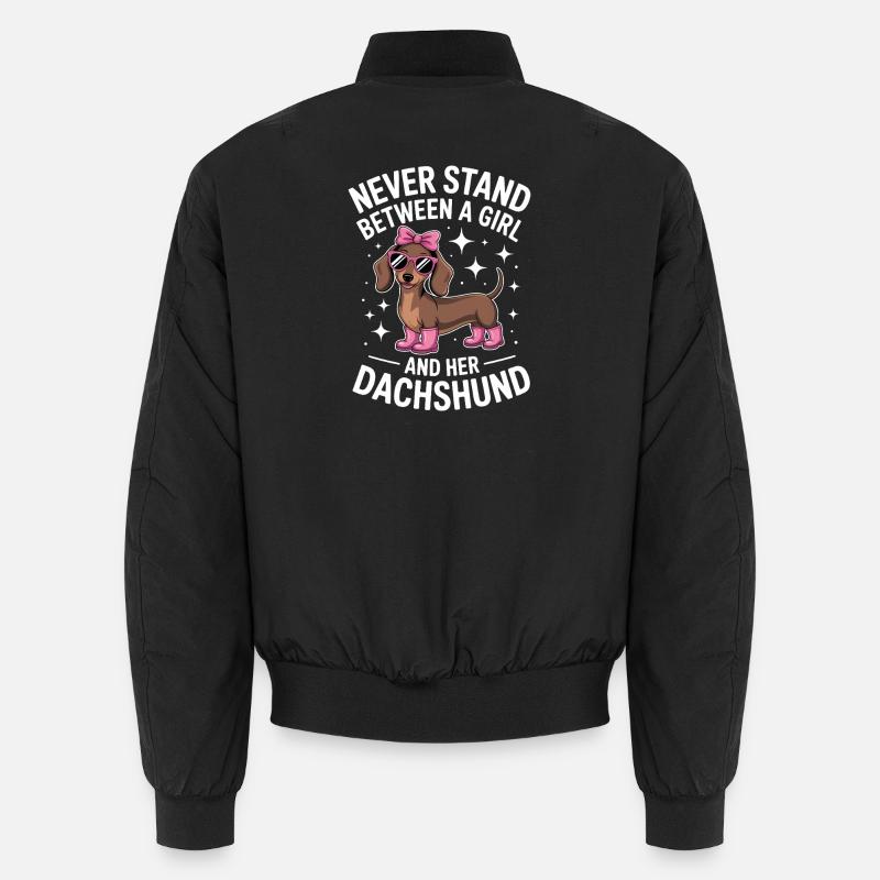 Dackel Sprüche Mädchen Lustiges Dackel Geschenk Unisex Bomberjacke