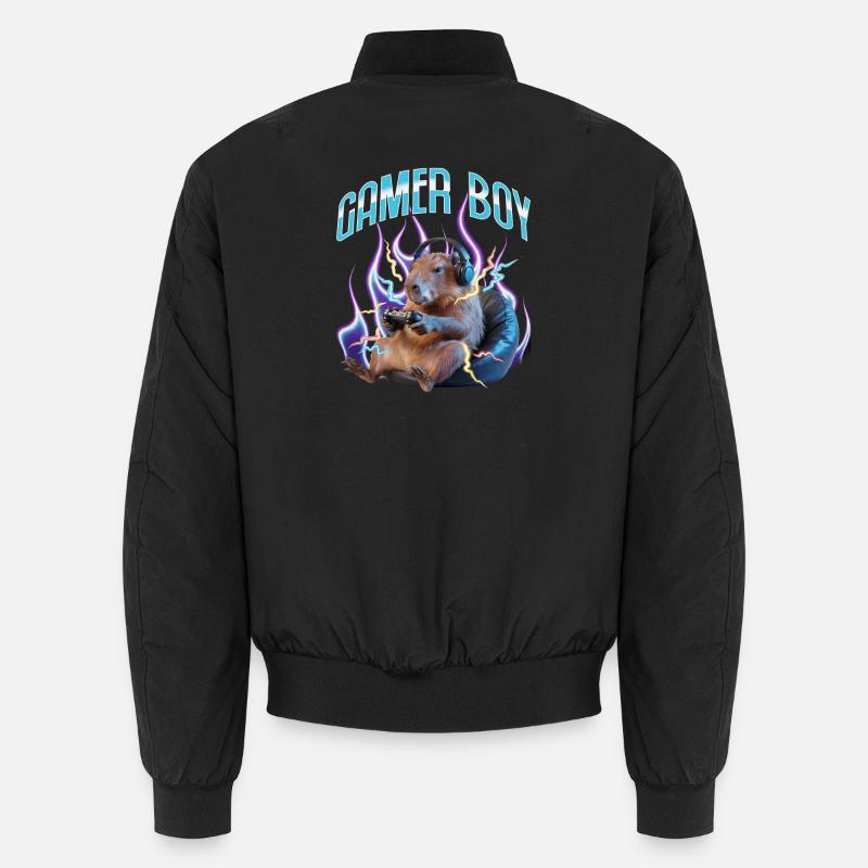 Joueur Drôle de Capybara Bomber unisexe