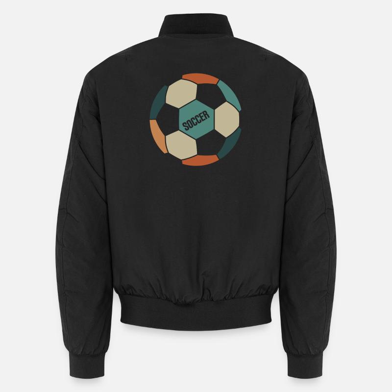 Retro Soccer Ball Unisex Bomber Jacket