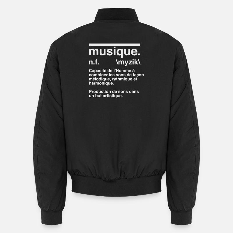 Music Definition Dictionary Style Unisex Bomber Jacket