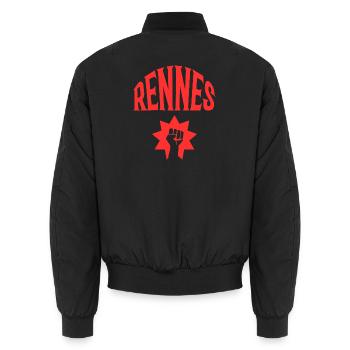 Rennes - Bomber unisexe - noir - Dos - AI Model Male 185 light (185cm)